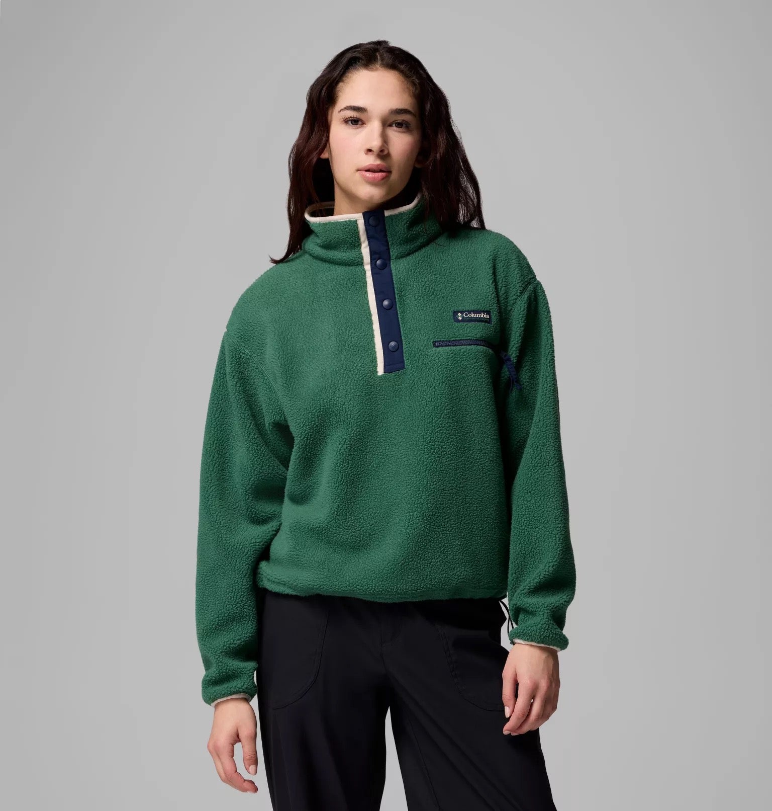 COLUMBIA HELVETIA II CROP RAIN FOREST FLEECE