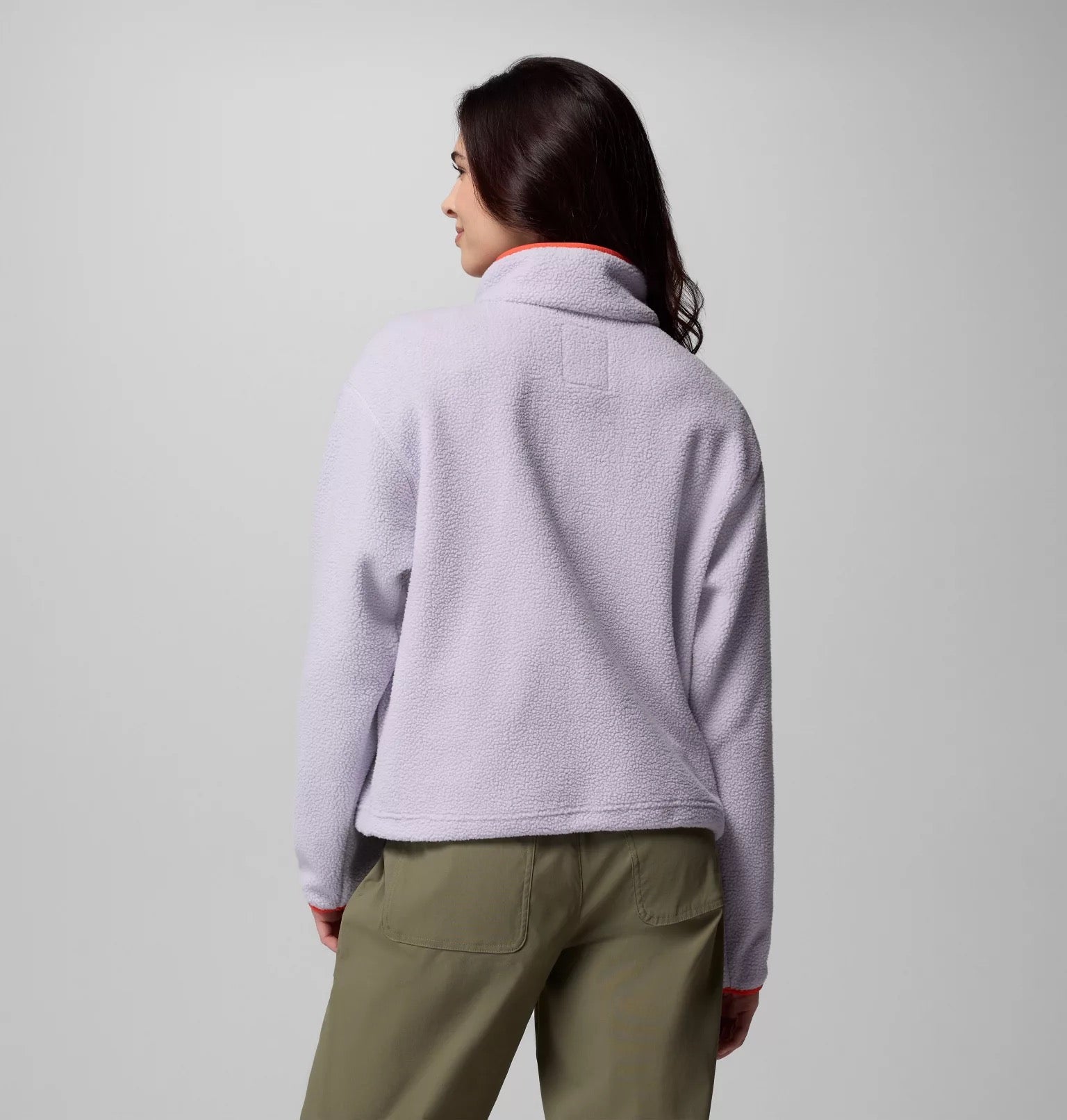 COLUMBIA  HELVETIA II CROP LAVENDER PEARL FLEECE