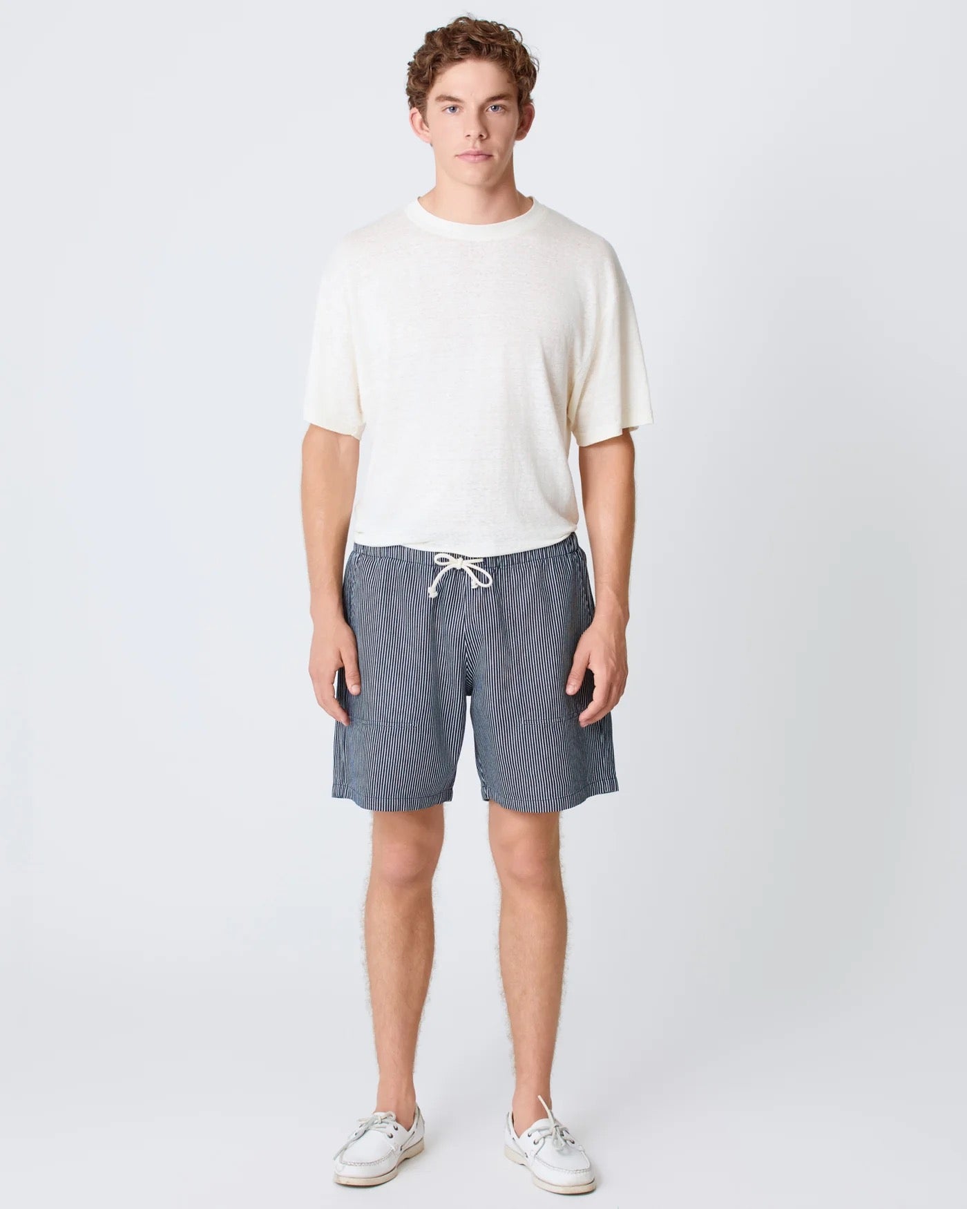 LA PAZ FORMIGAL BEACH SHORT DARK NAVY STRIPE