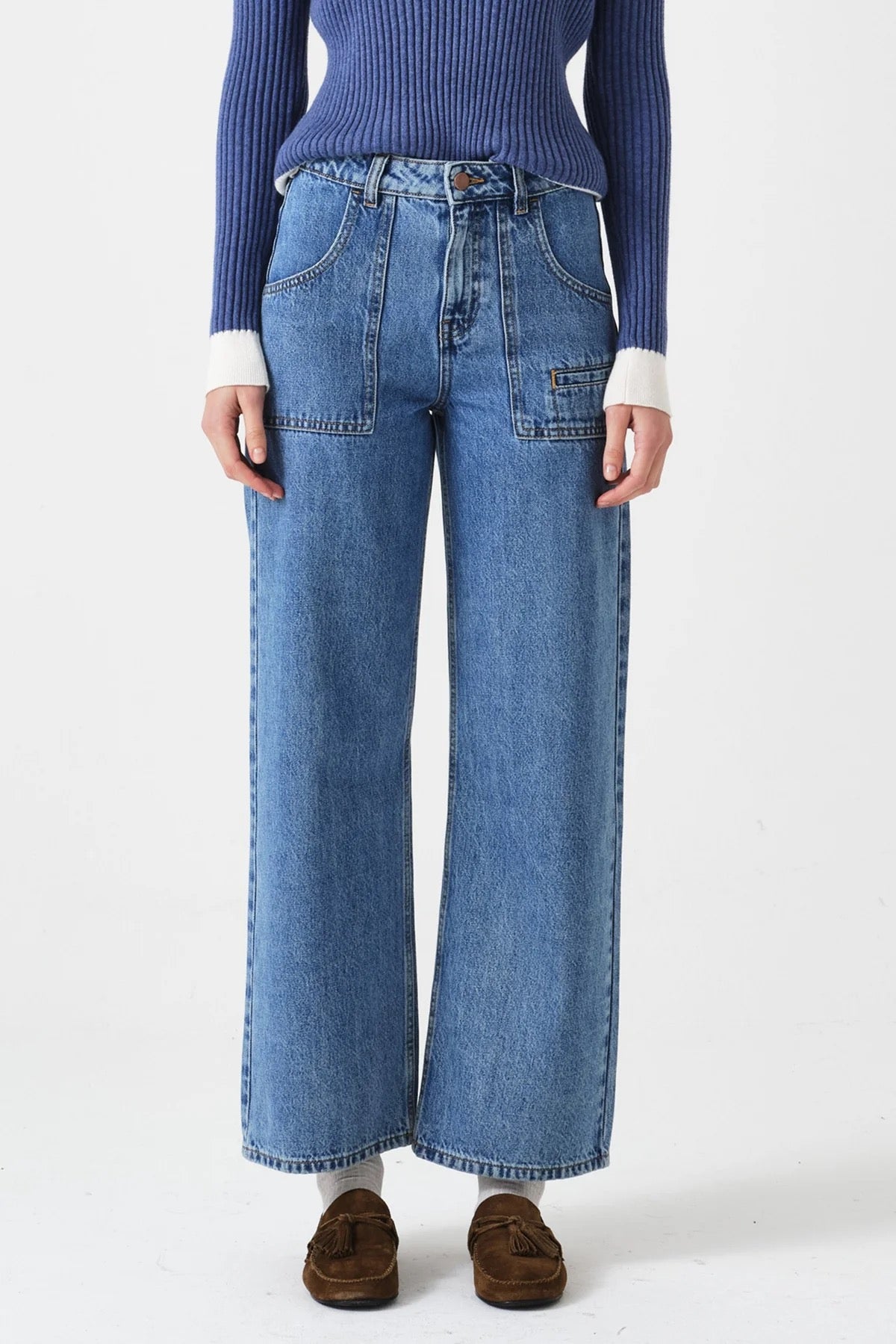 SEVENTY+MOCHI  EDEN CROP JEANS NEWPORT