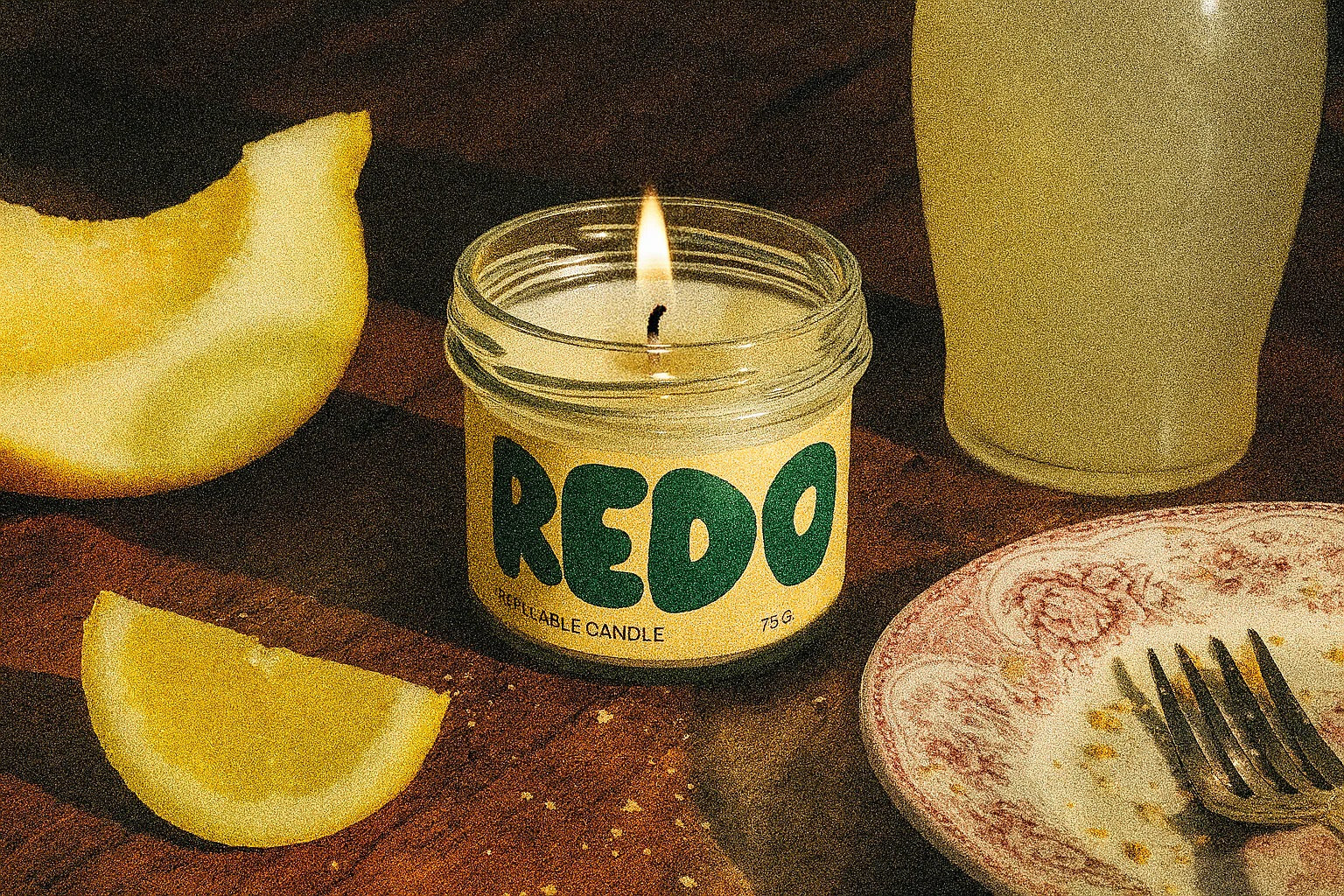 REDO CANDLE 75G LEMON TART