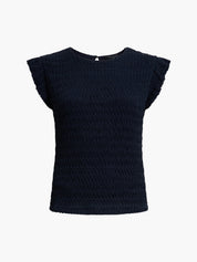 FRENCH CONNECTION  ZINNIA TEXTURED NEW NAVY