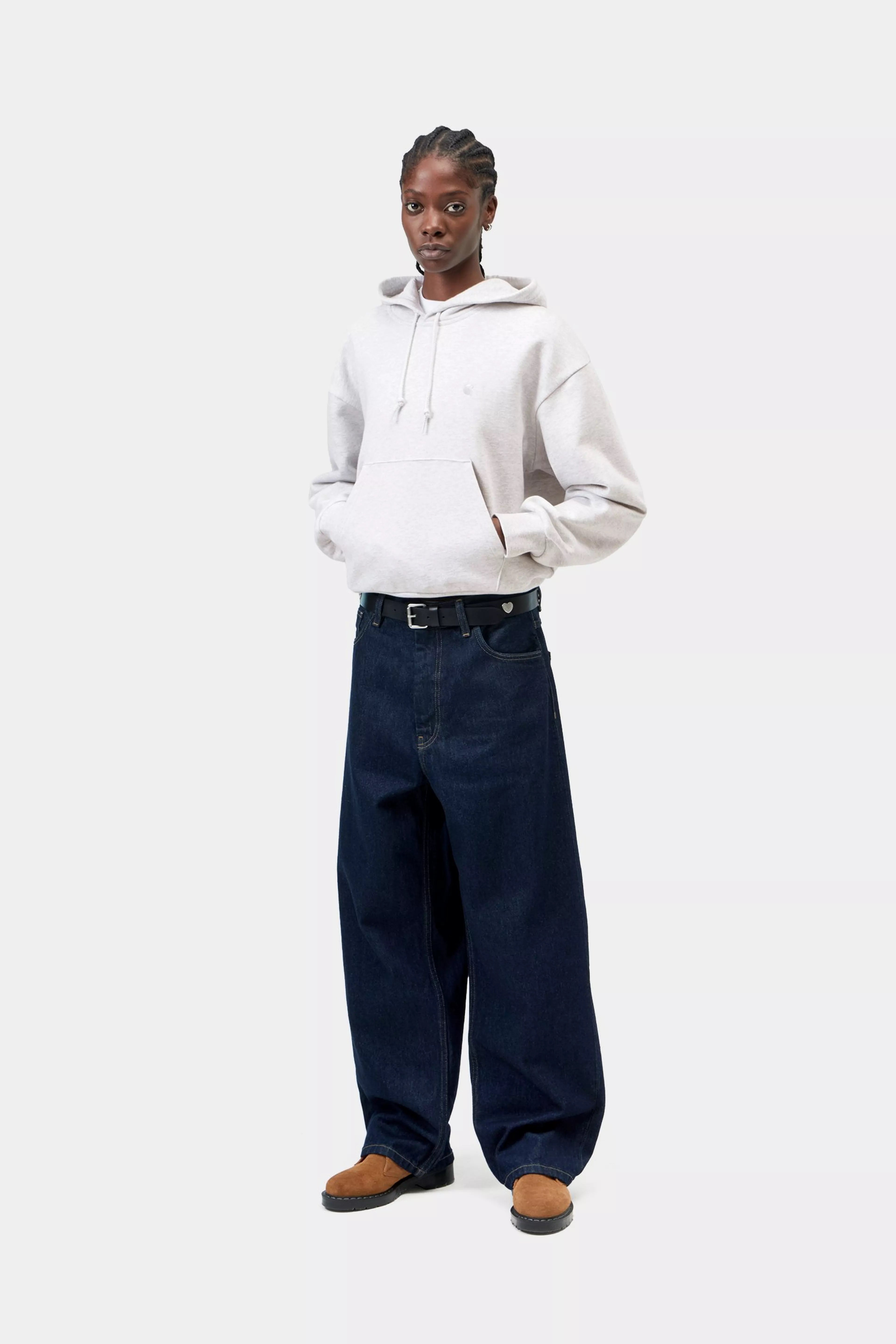 CARHARTT WIP  HOODED CASEY ASH HEATHER