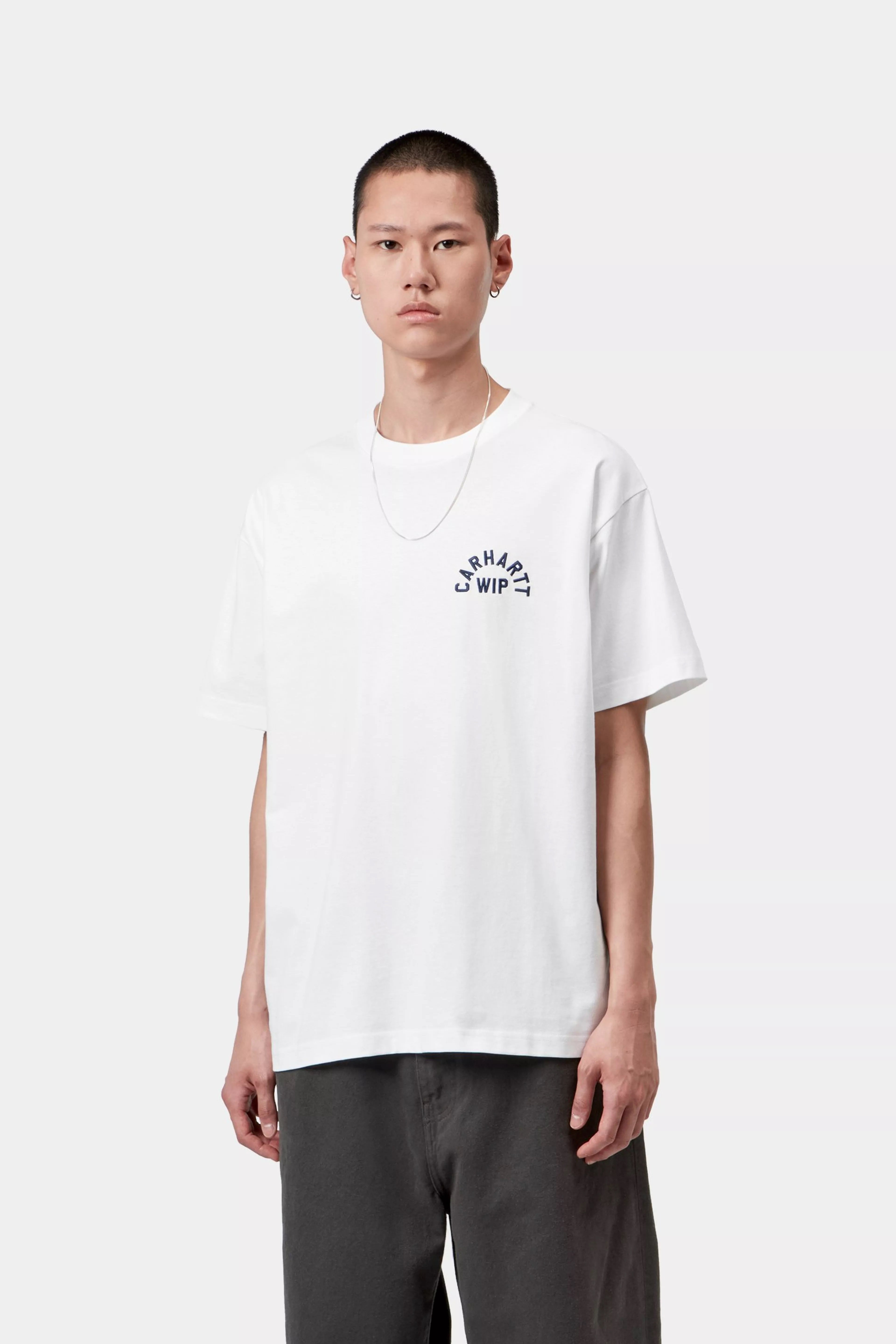 CARHARTT WIP  ARCH SCRIPT WHITE/DARK NAVY