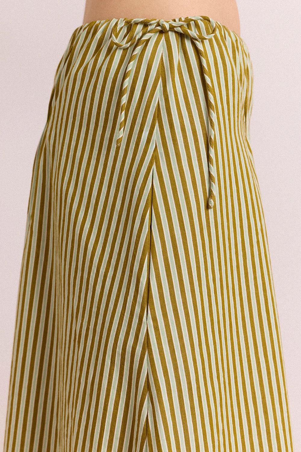 DAMSON MADDER CASPIA MIDI SKIRT BASIL