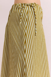 DAMSON MADDER CASPIA MIDI SKIRT BASIL