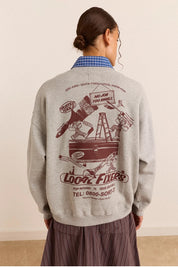 DAMSON MADDER  FIXERS GRAPHIC GREY MARL