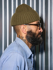 IVY ELLIS COUSTEAU BEANIE OLIVE
