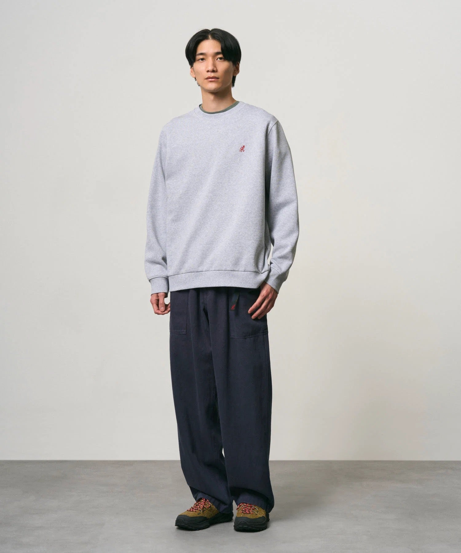 GRAMICCI  ONE POINT CREW GREY HEATHER