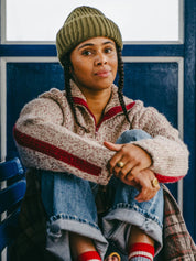 IVY ELLIS COUSTEAU BEANIE OLIVE