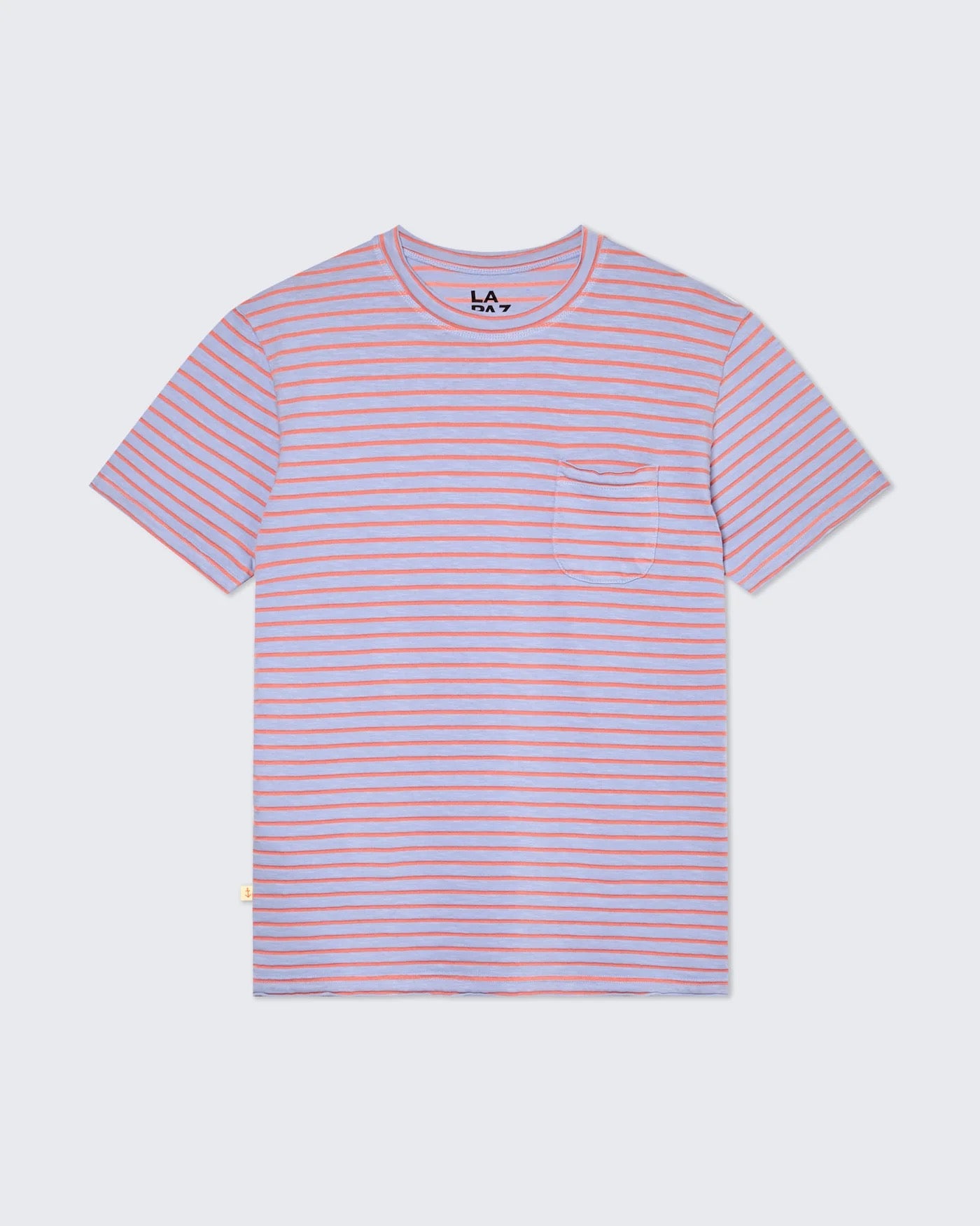 LA PAZ GUERREIRO POCKET TEE WIND BLUE/SUNRISE STRIPE