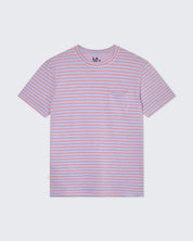 LA PAZ GUERREIRO POCKET TEE WIND BLUE/SUNRISE STRIPE
