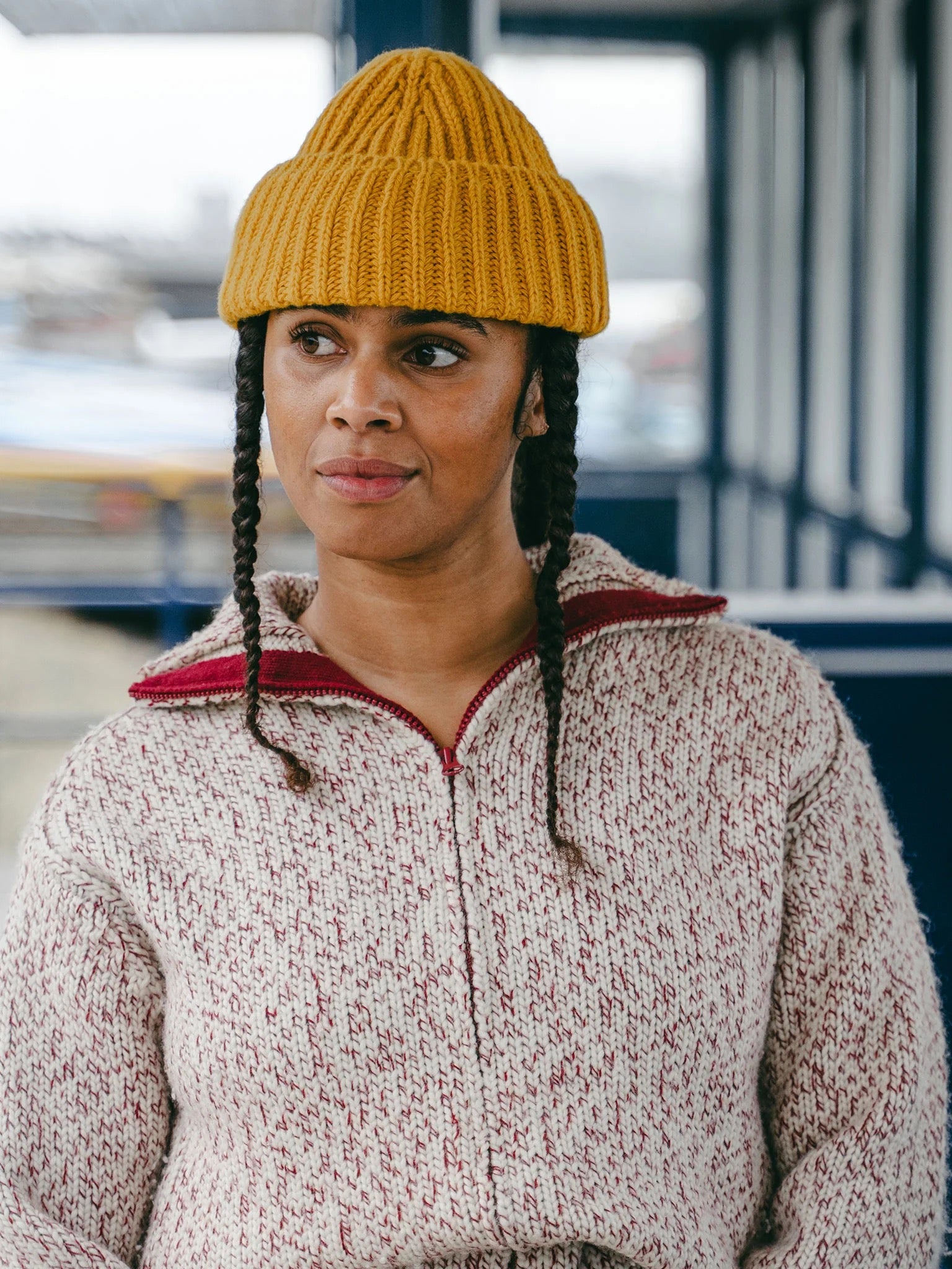 IVY ELLIS COUSTEAU BEANIE OLD GOLD