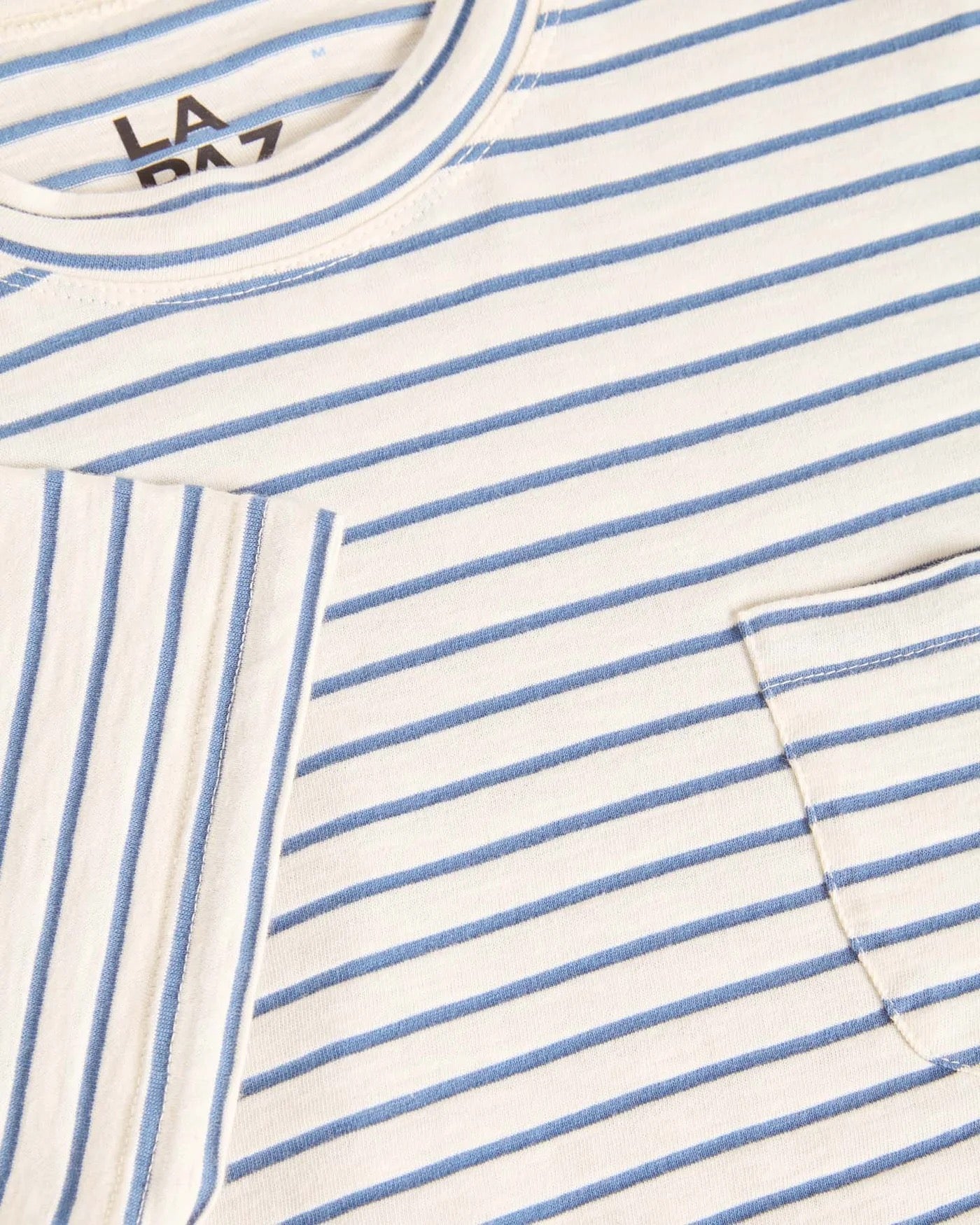 LA PAZ GUERREIRO POCKET TEE INDIGO STRIPES