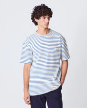 LA PAZ GUERREIRO POCKET TEE INDIGO STRIPES