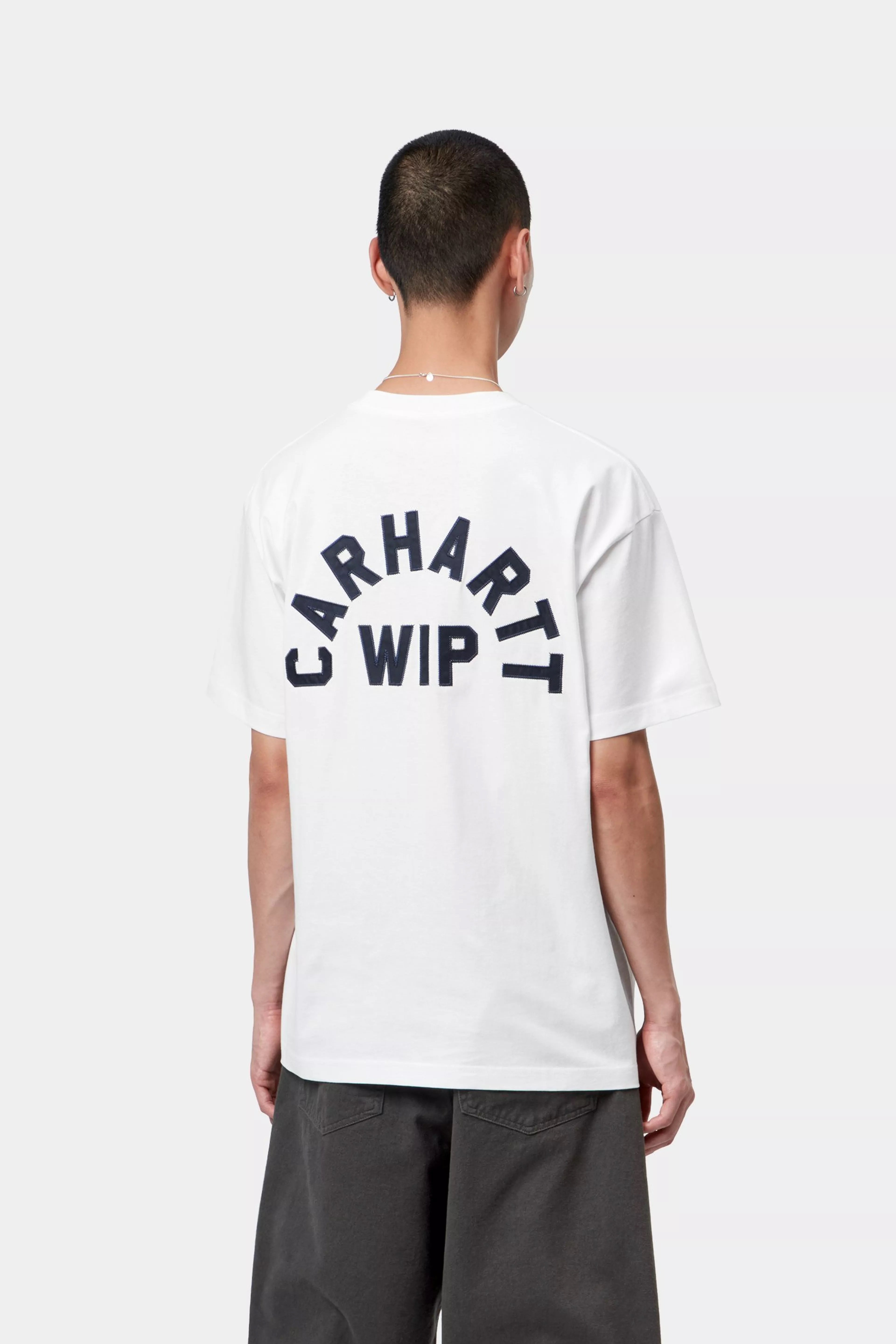 CARHARTT WIP  ARCH SCRIPT WHITE/DARK NAVY