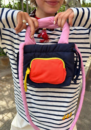 DR BLOOM  BOLSO FLIP NAVY