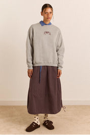 DAMSON MADDER  FIXERS GRAPHIC GREY MARL