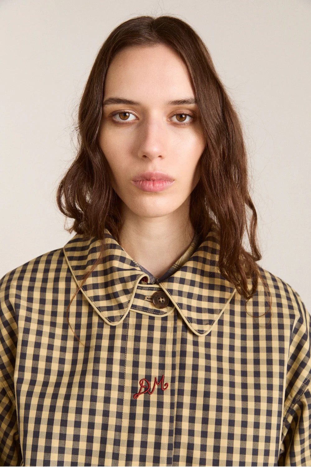 DAMSON MADDER  MYRTLE TRENCH NAVY GINGHAM