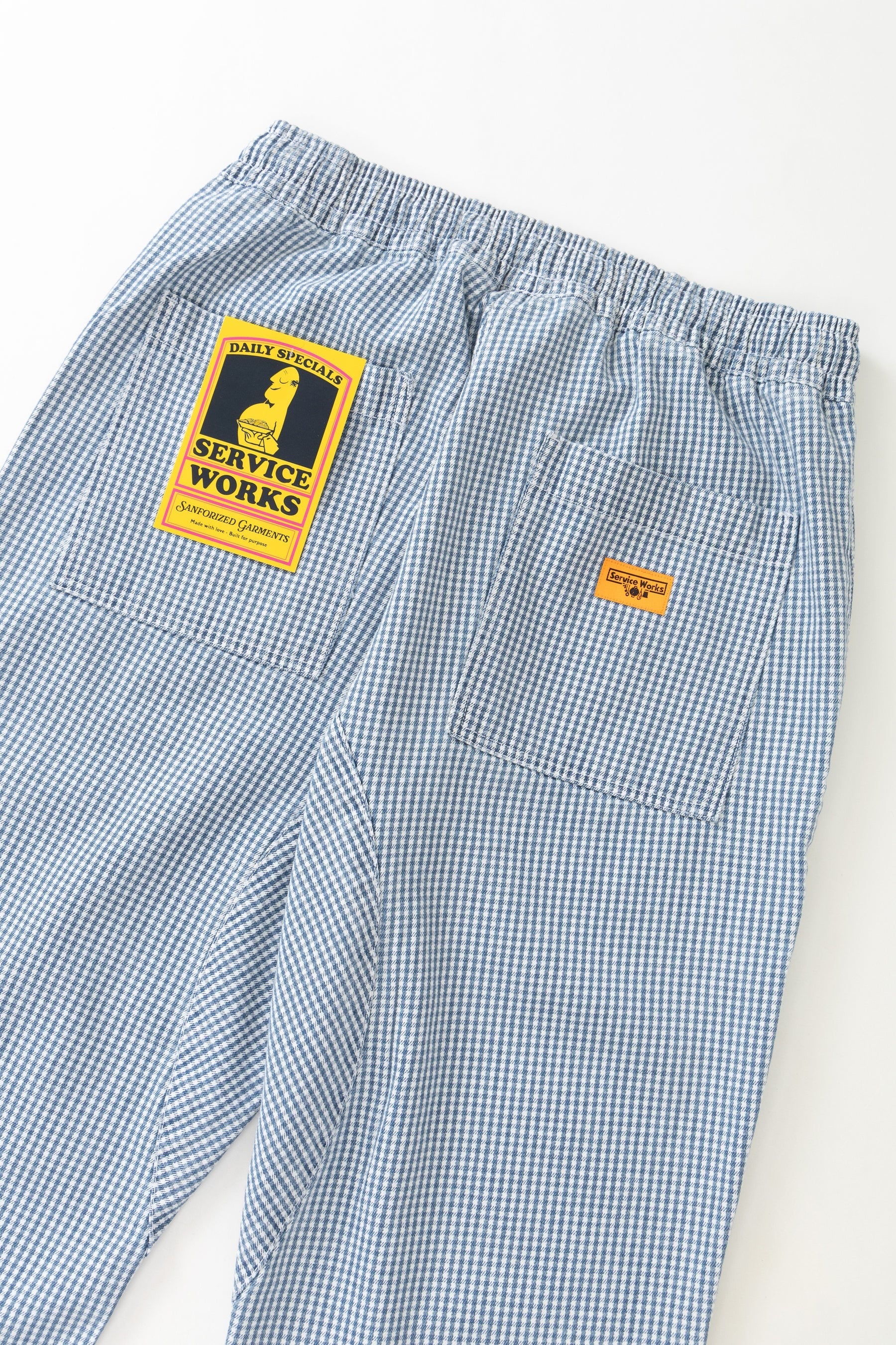 SERVICE WORKS  HOUSE GINGHAM CHEF PANT