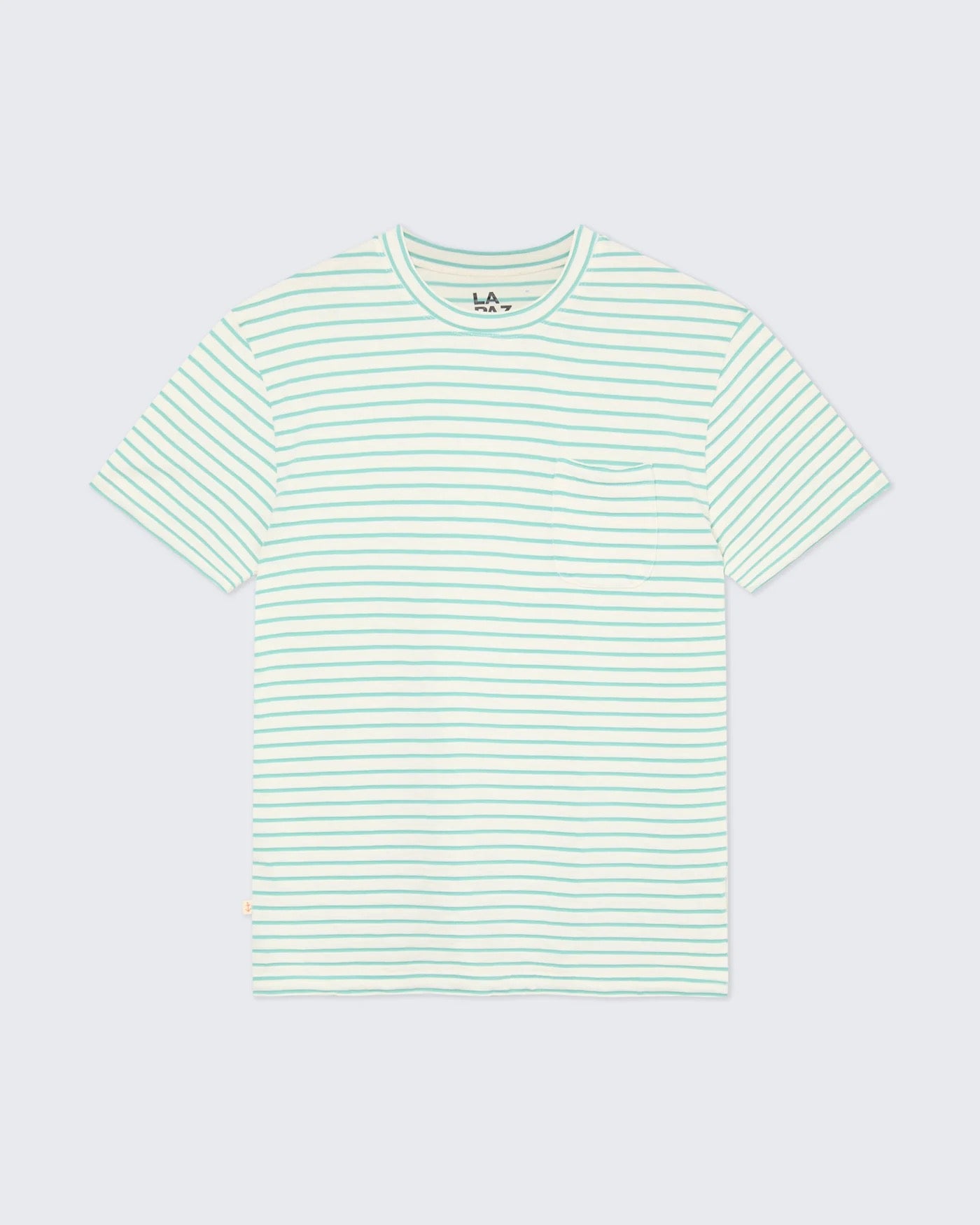 LA PAZ GUERREIRO POCKET TEE GREEN STRIPES