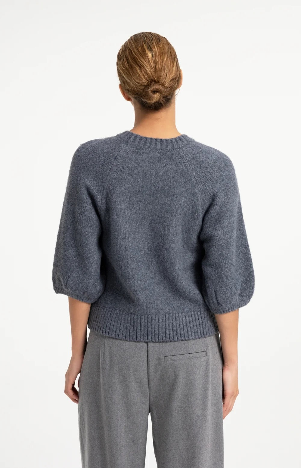 YAYA TEXTURE SLEEVE ARCTIC SEAL GREY MELANGE