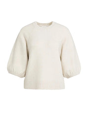 YAYA TEXTURE SLEEVE OFF WHITE MELANGE