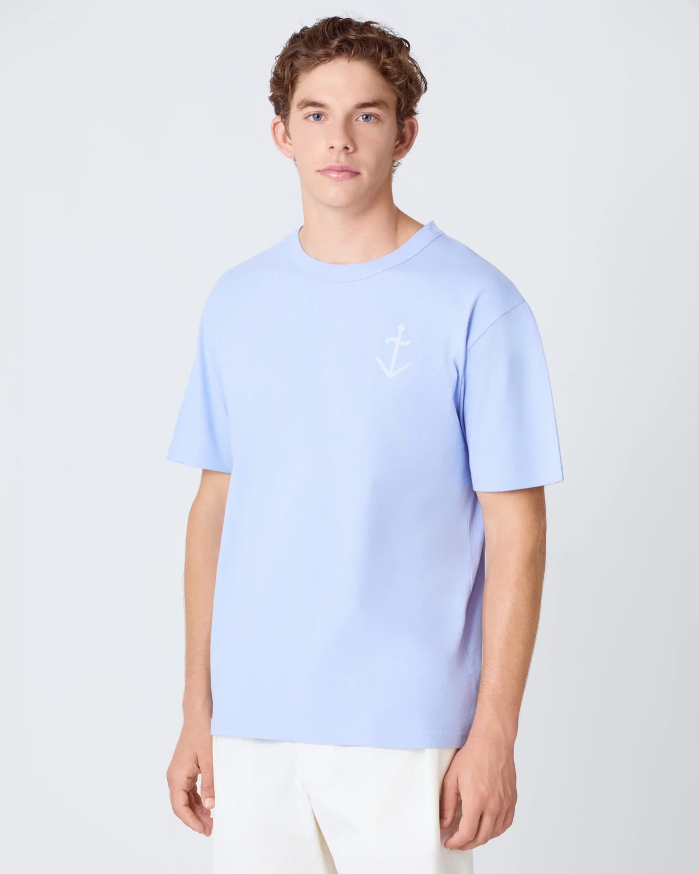 LA PAZ DANTAS LOGO TEE WIND BLUE/PALE BLUE LOGO