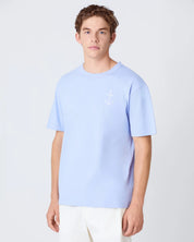 LA PAZ DANTAS LOGO TEE WIND BLUE/PALE BLUE LOGO