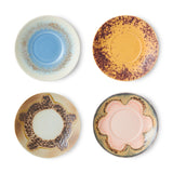 HKLIVING SAUCERS SET OF 4 OCEAN