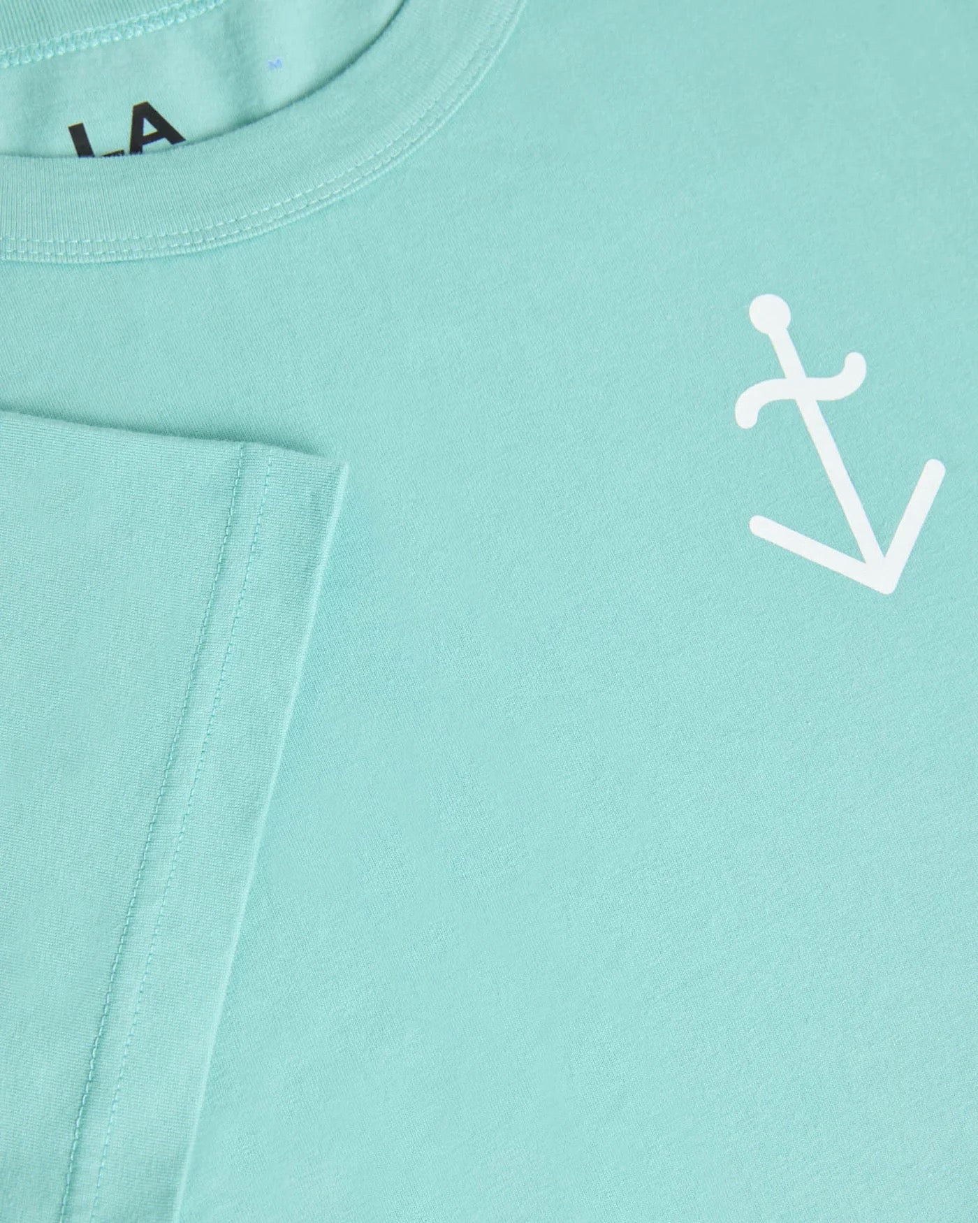 LA PAZ DANTAS LOGO TEE GREEN/OFF WHITE LOGO
