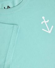 LA PAZ DANTAS LOGO TEE GREEN/OFF WHITE LOGO