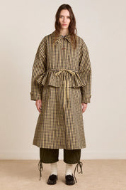 DAMSON MADDER  MYRTLE TRENCH NAVY GINGHAM