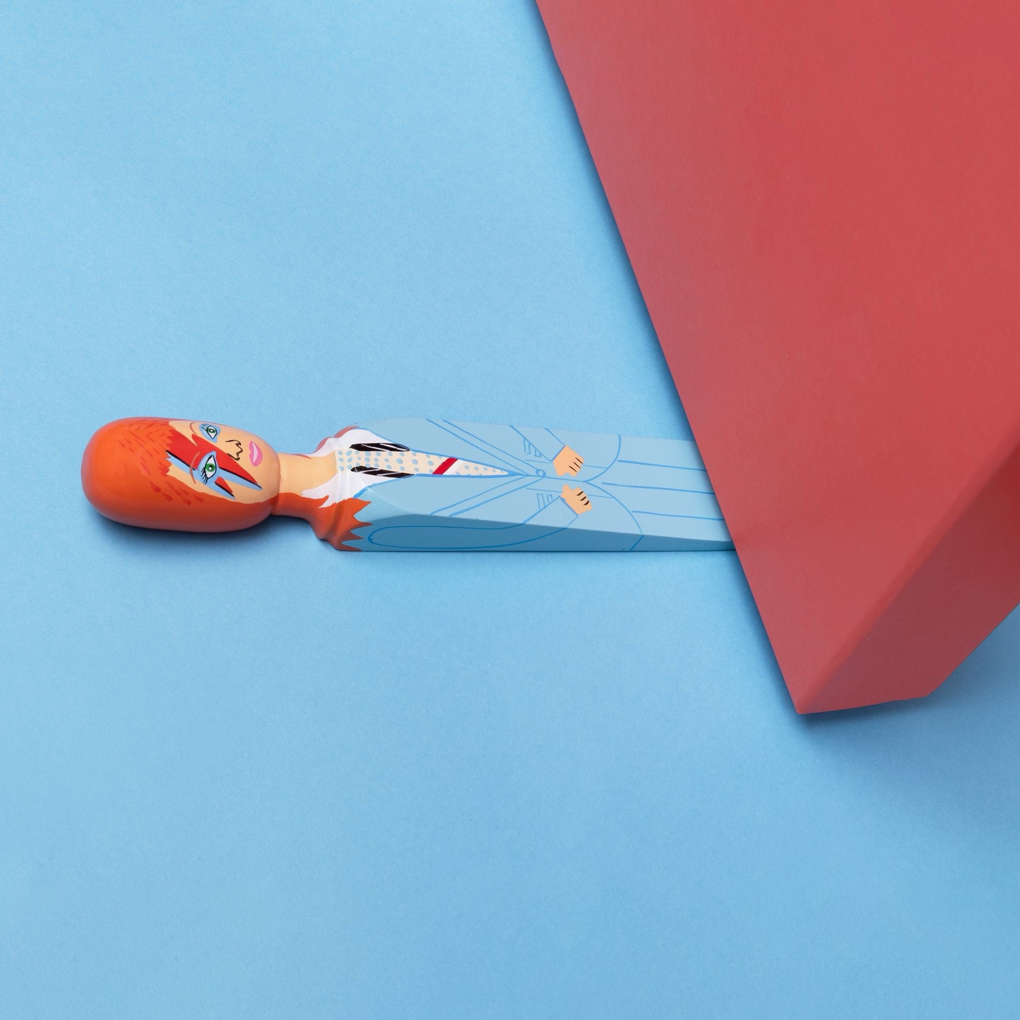WEDGIE DOOR STOPPER MAJOR DAVE - BLUE