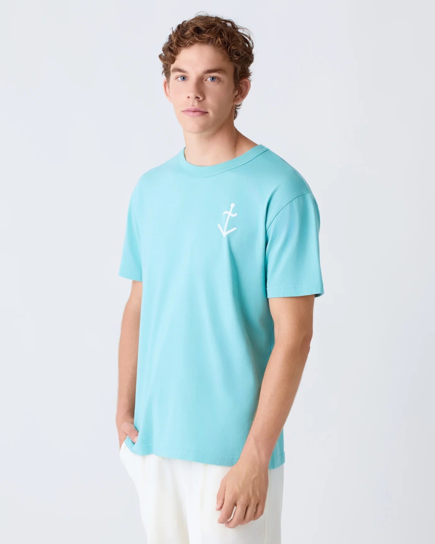 LA PAZ DANTAS LOGO TEE GREEN/OFF WHITE LOGO
