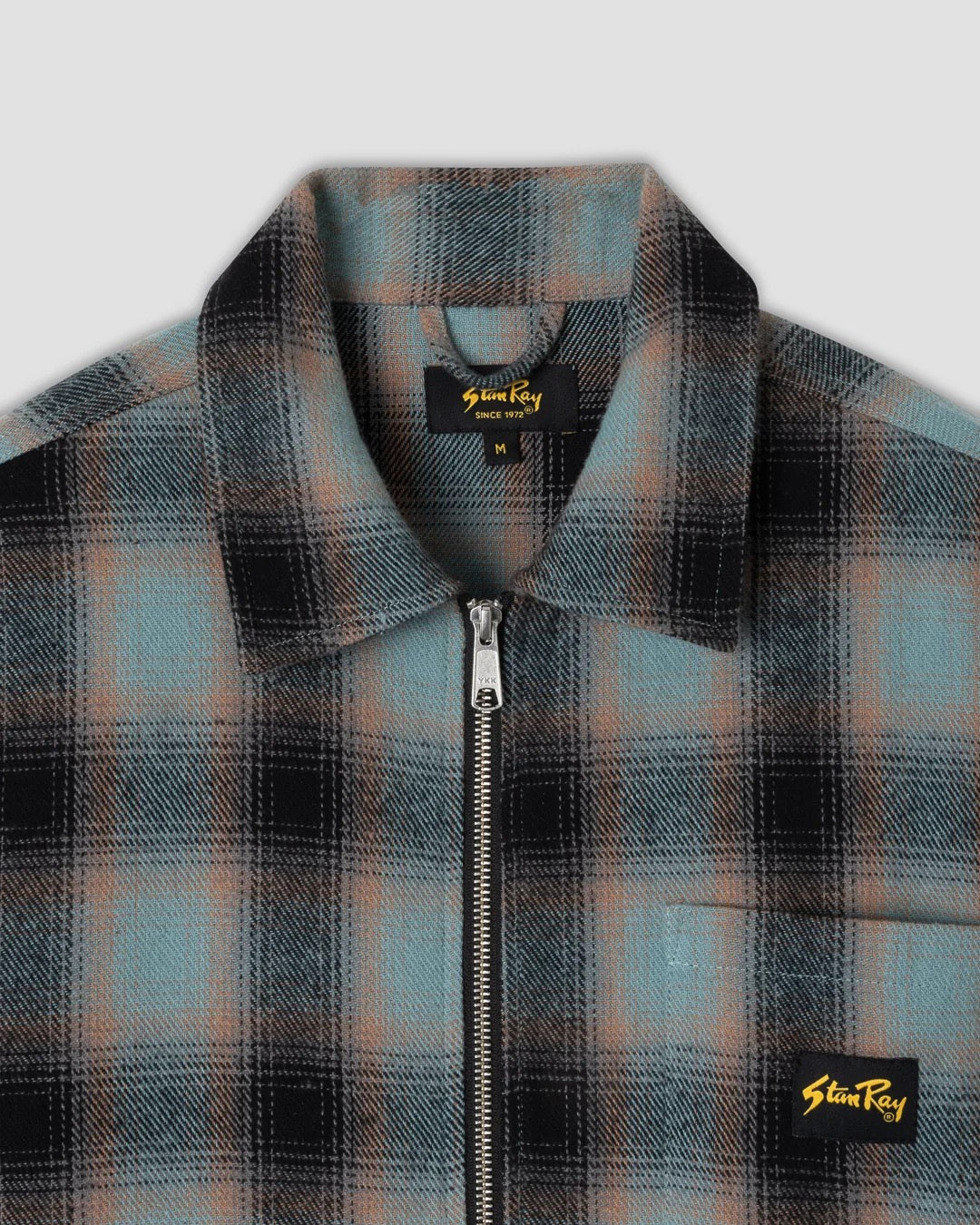 STANRAY ZIP SHIRT BLUE PINK CHECK