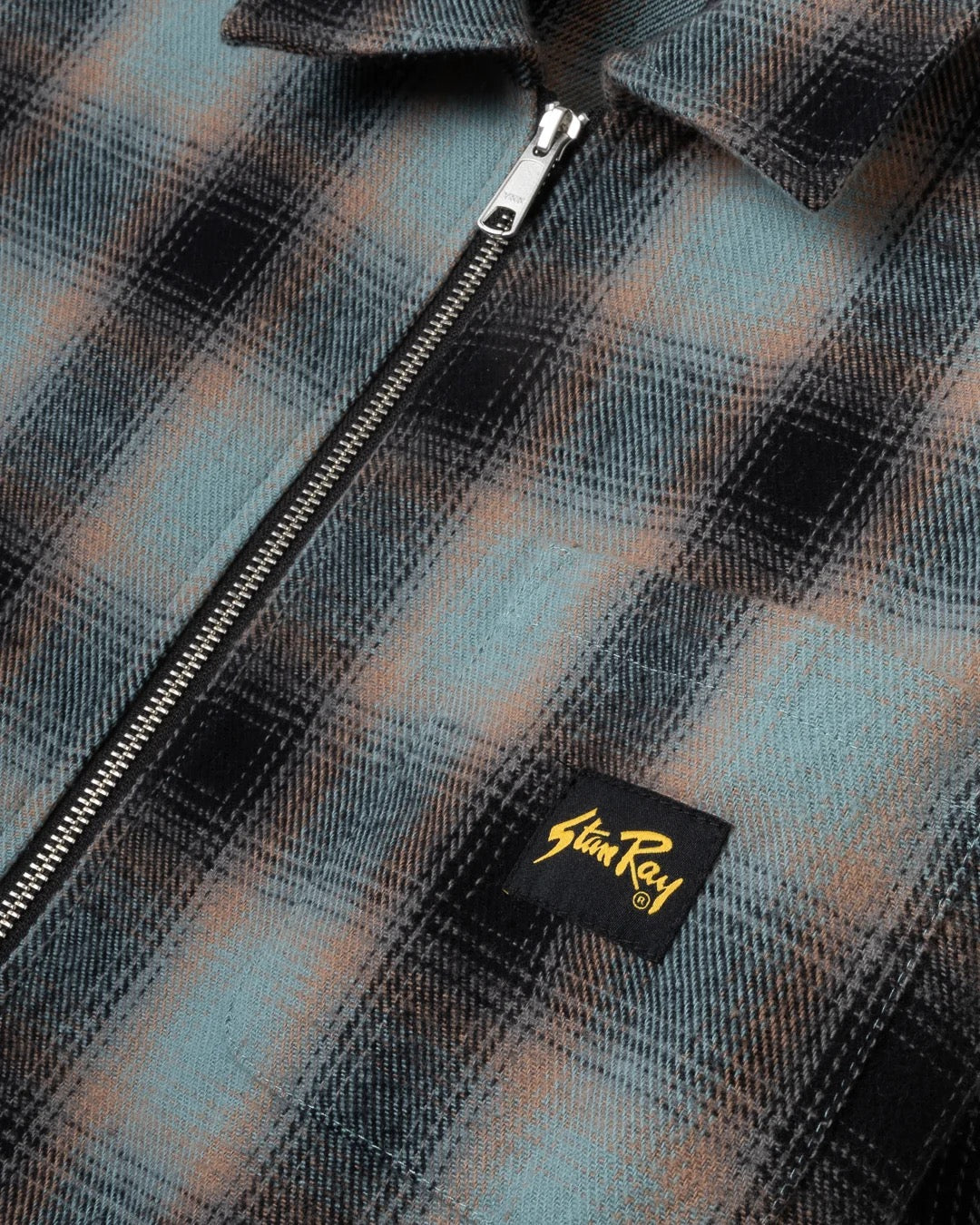 STANRAY ZIP SHIRT BLUE PINK CHECK
