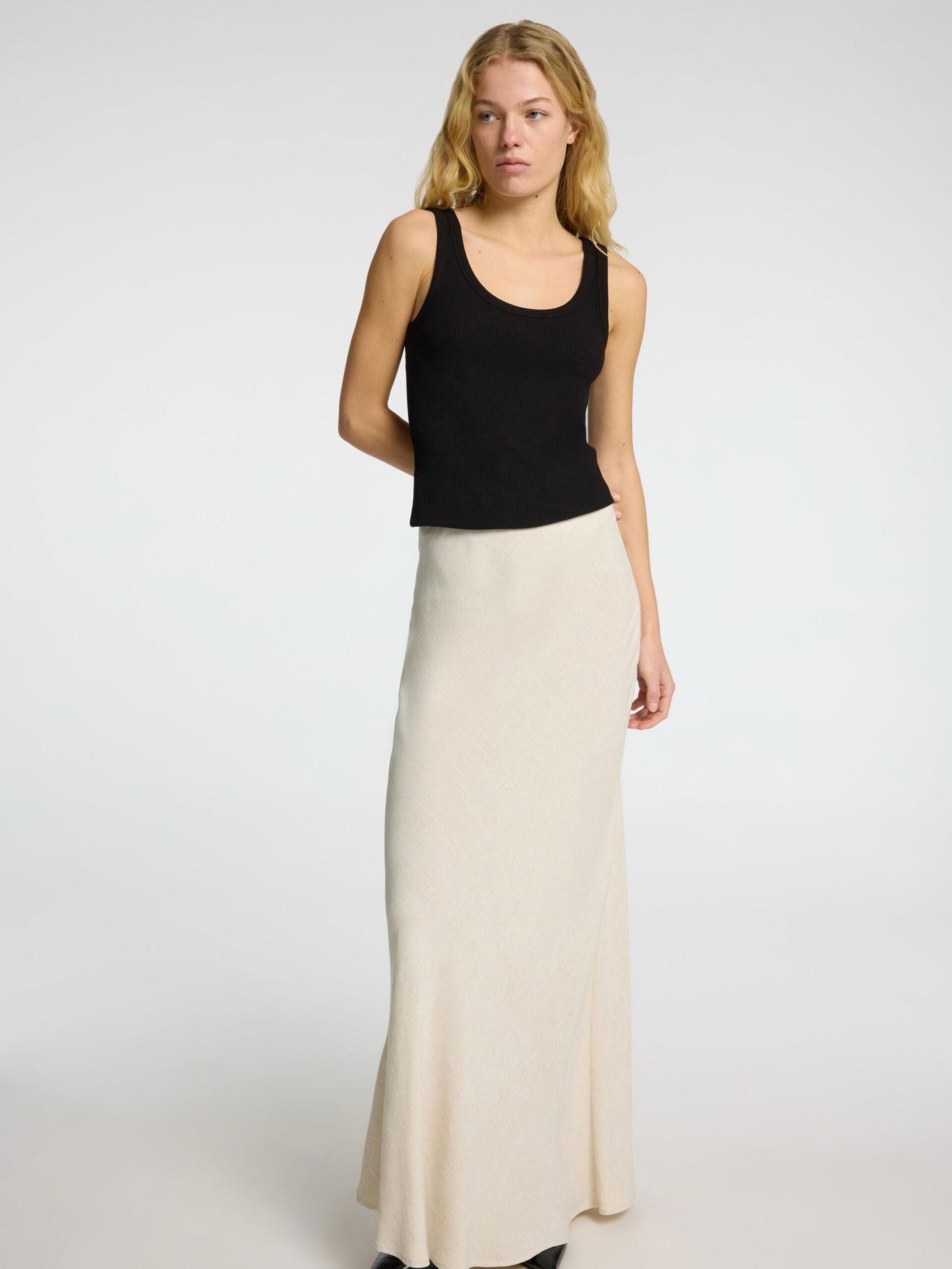 SELECTED FEMME  SKIRT MAXI SANDSHELL