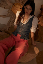 SEVENTY+MOCHI  SYLVIE DENIM TOP