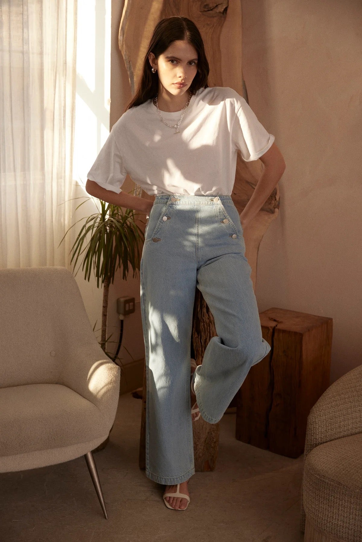 SEVENTY+MOCHI  MARGOT SUNBLEACHED JEANS