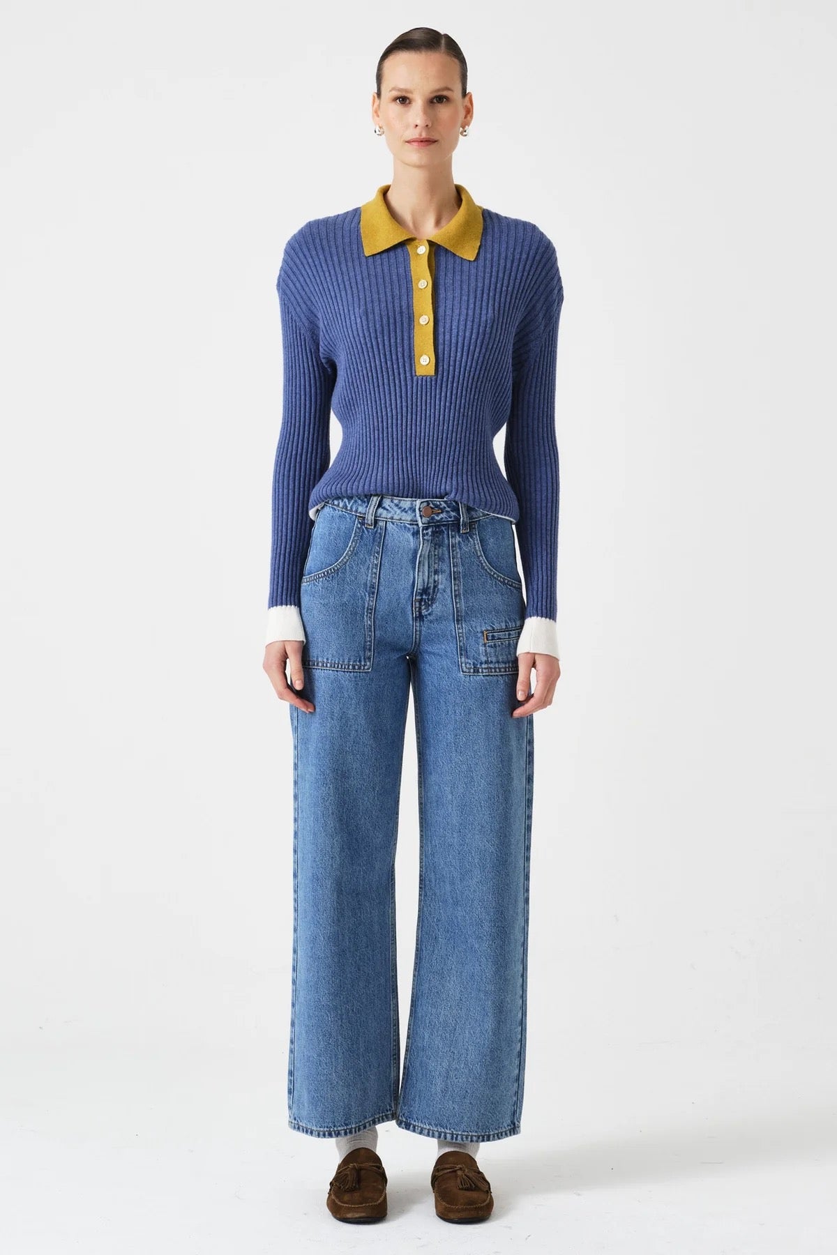 SEVENTY+MOCHI  EDEN CROP JEANS NEWPORT