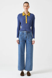 SEVENTY+MOCHI  EDEN CROP JEANS NEWPORT