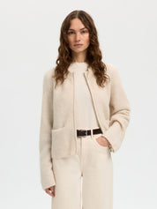 SELECTED SIA RAS BIRCH CARDIGAN