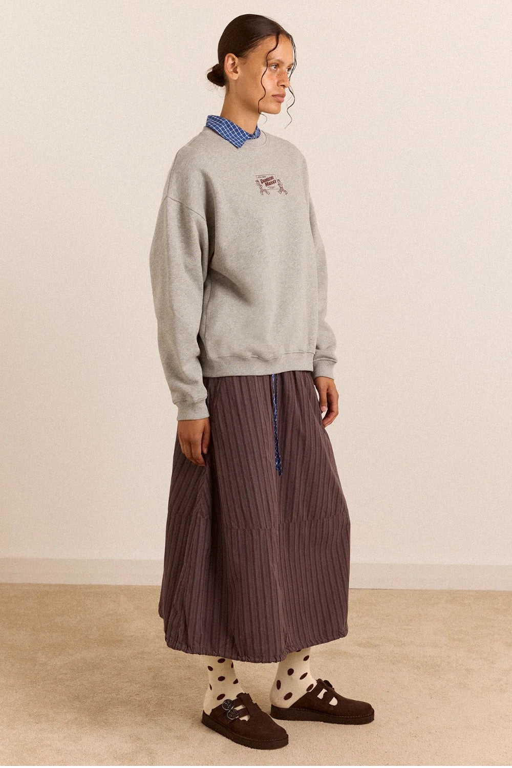 DAMSON MADDER  FIXERS GRAPHIC GREY MARL