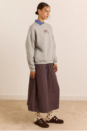 DAMSON MADDER  FIXERS GRAPHIC GREY MARL