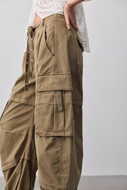FREE PEOPLE  REEF CURVED CARGO OLIVE