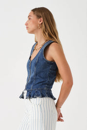 SEVENTY+MOCHI  SYLVIE DENIM TOP