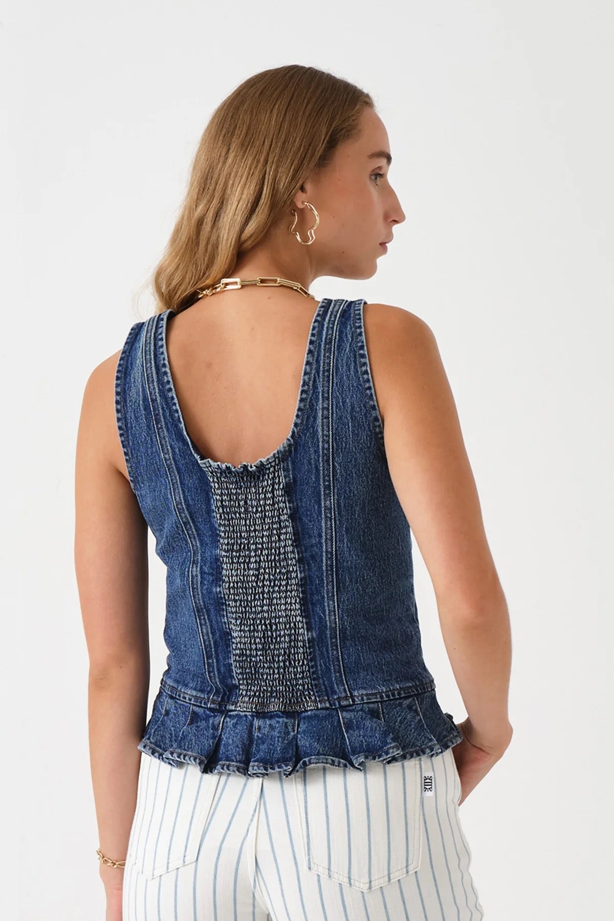SEVENTY+MOCHI  SYLVIE DENIM TOP