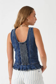 SEVENTY+MOCHI  SYLVIE DENIM TOP