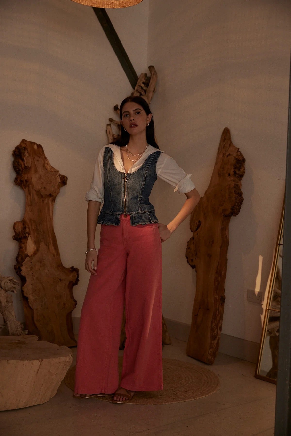 SEVENTY+MOCHI  SYLVIE DENIM TOP